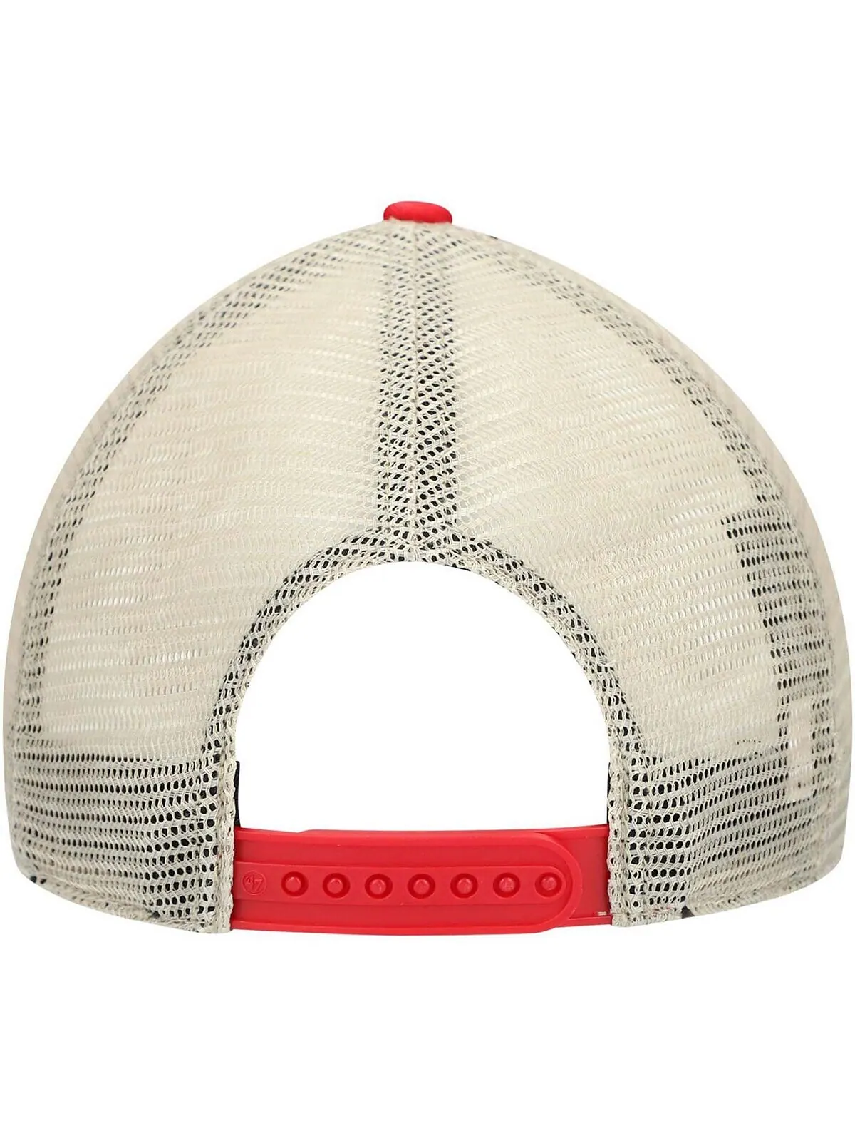 Мужская красная натуральная бейсболка Washington Nationals Flagship MVP Trucker Snapback '47 Brand — изображение 4 из 4