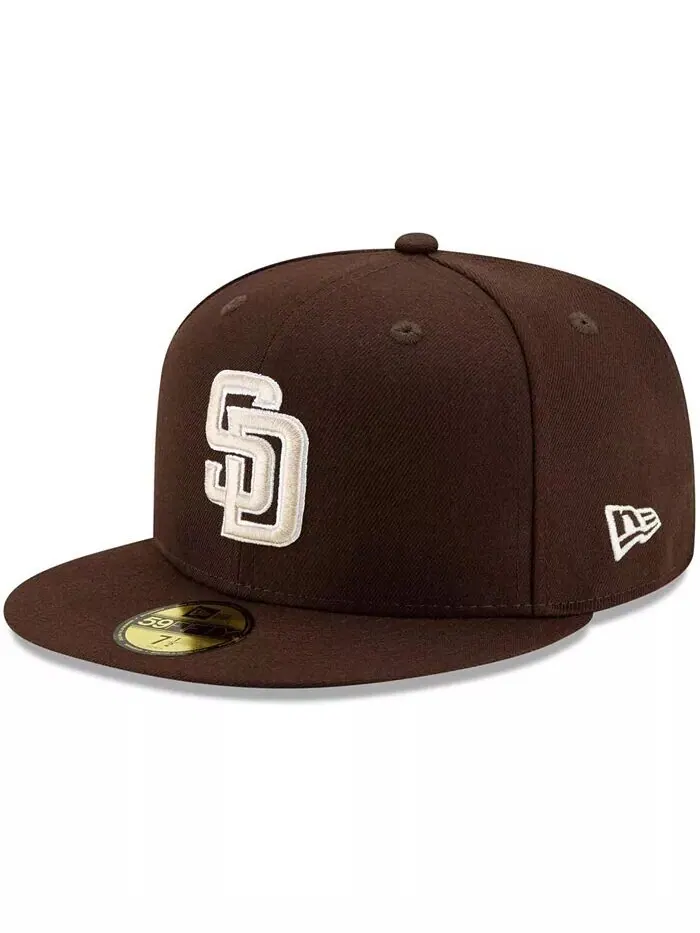 Мужская коричневая приталенная шляпа San Diego Padres Alternate Authentic Collection On-Field