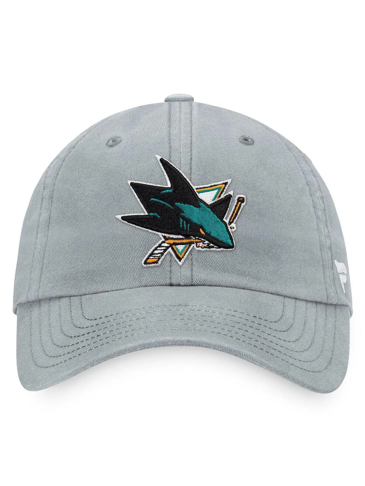 Мужская серая кепка с регулируемым логотипом San Jose Sharks Core Primary Fanatics — изображение 2 из 2, серый