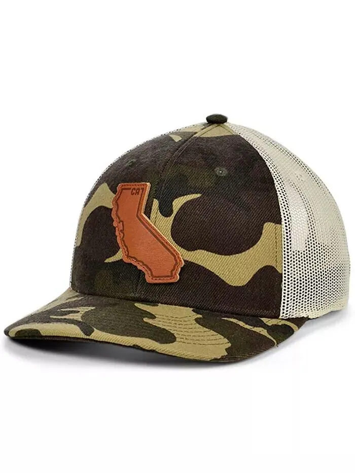 Изогнутая кепка дальнобойщика Local Crowns CALIFORNIA Woodland State с нашивкой Lids