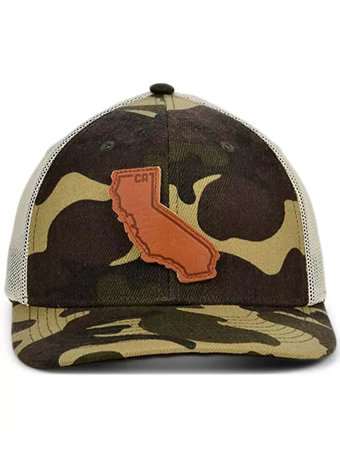 Изогнутая кепка дальнобойщика Local Crowns CALIFORNIA Woodland State с нашивкой Lids — изображение 2 из 4