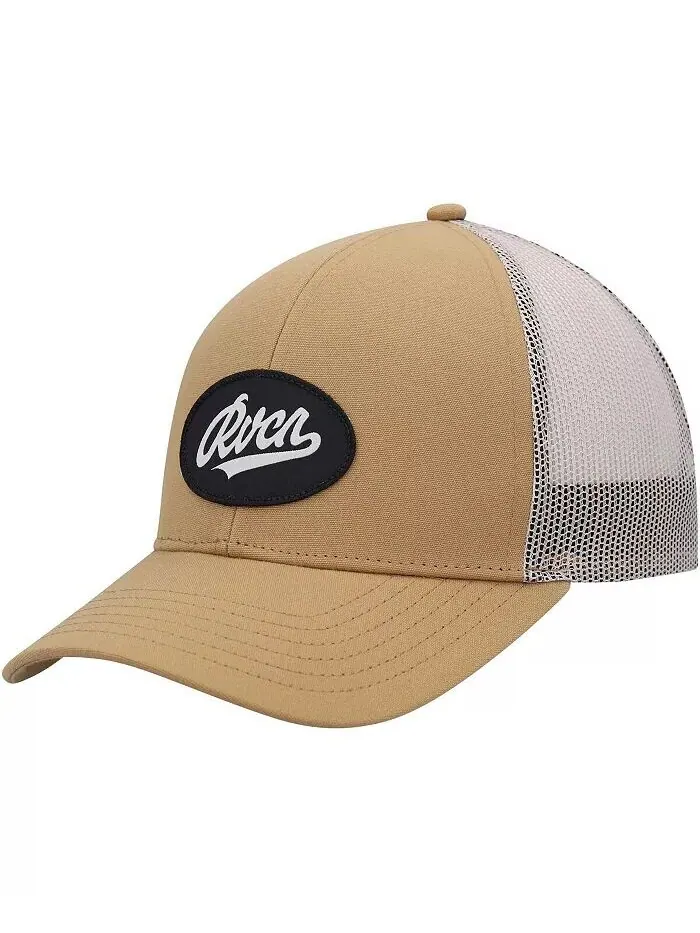 Мужская золотистая шляпа с надписью Trucker Snapback Rvca — изображение 1 из 4