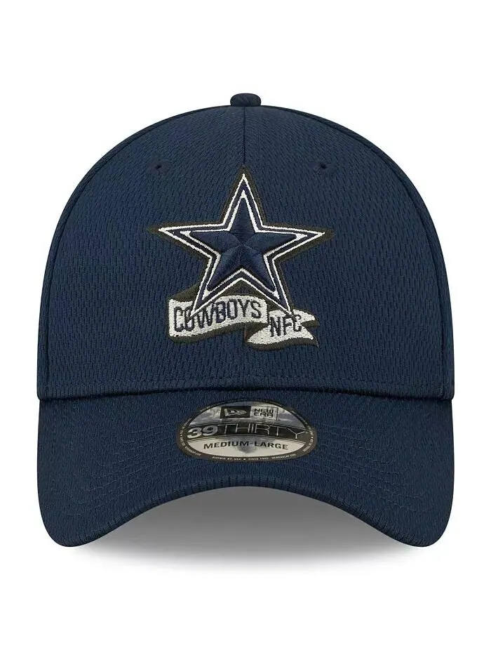 Мужская темно-синяя кепка Dallas Cowboys 2022 Sideline 39THIRTY Coaches Flex Hat New Era — изображение 2 из 2