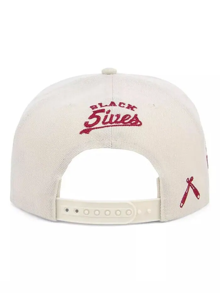 Мужская кремовая регулируемая шляпа Scholastic Athletic Association Black Fives Snapback Physical — изображение 4 из 4
