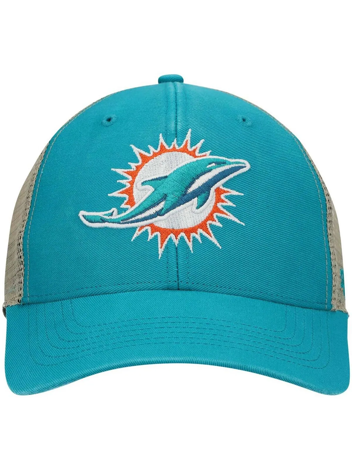 Мужская кепка Snapback Aqua Miami Dolphins Flagship MVP '47 Brand — изображение 2 из 4, голубой