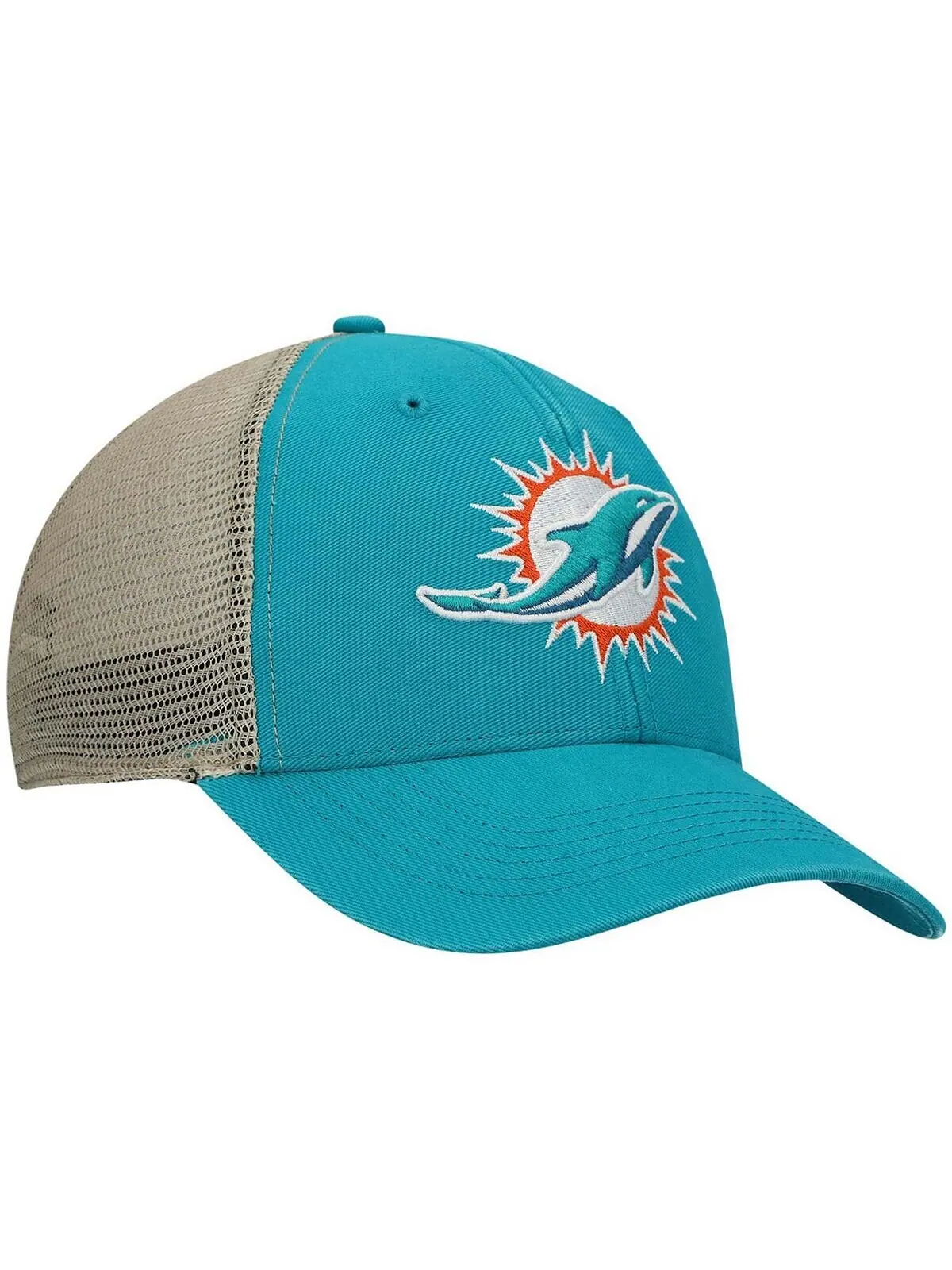 Мужская кепка Snapback Aqua Miami Dolphins Flagship MVP '47 Brand — изображение 3 из 4, голубой