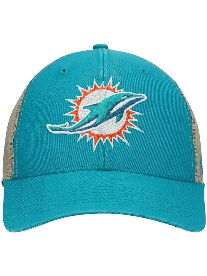 Мужская кепка Snapback Aqua Miami Dolphins Flagship MVP '47 Brand — изображение 2 из 4