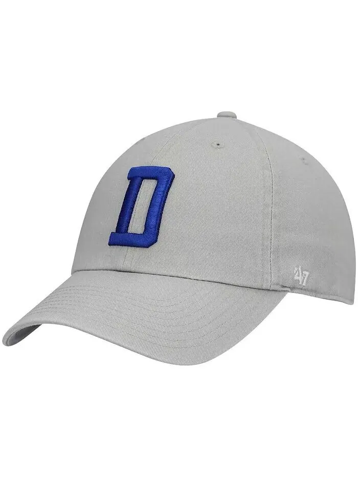Мужская серая регулируемая шляпа Dallas Cowboys Clean Up '47 Brand — изображение 1 из 2