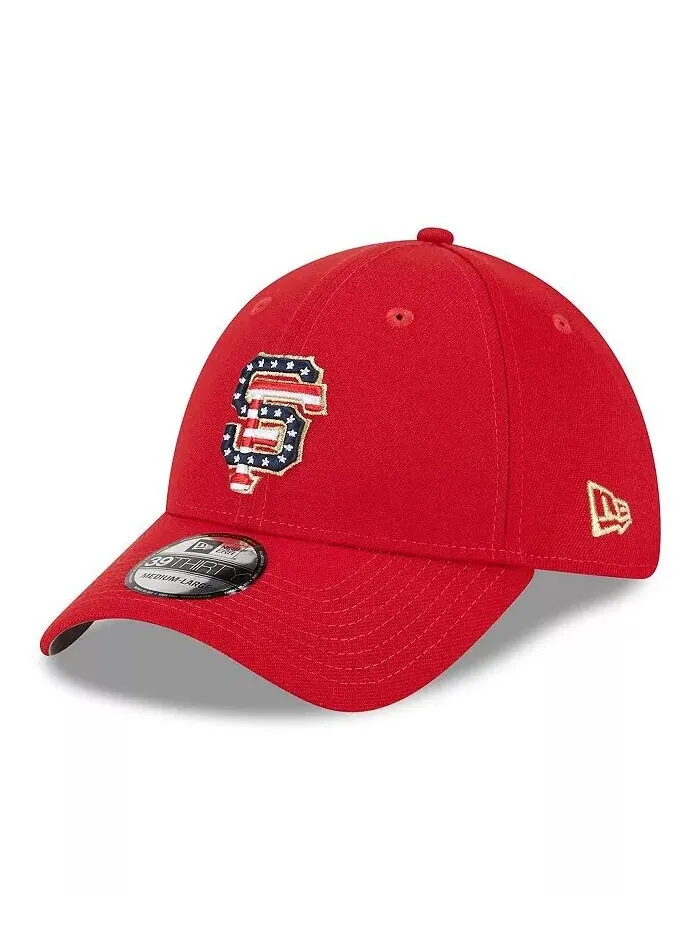 Мужская красная кепка San Francisco Giants 2023 Fourth июля 39THIRTY Flex Fit New Era — изображение 3 из 4