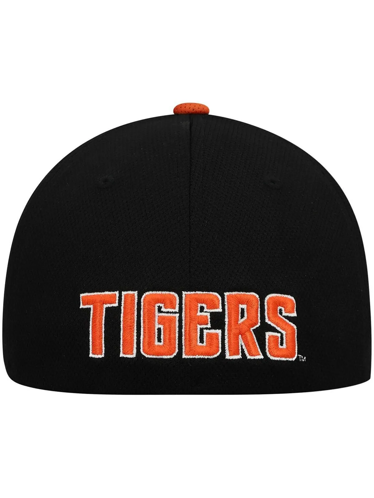 Мужская черно-оранжевая двухцветная кепка Clemson Tigers Reflex Hybrid Tech Flex Top of the World — изображение 4 из 4
