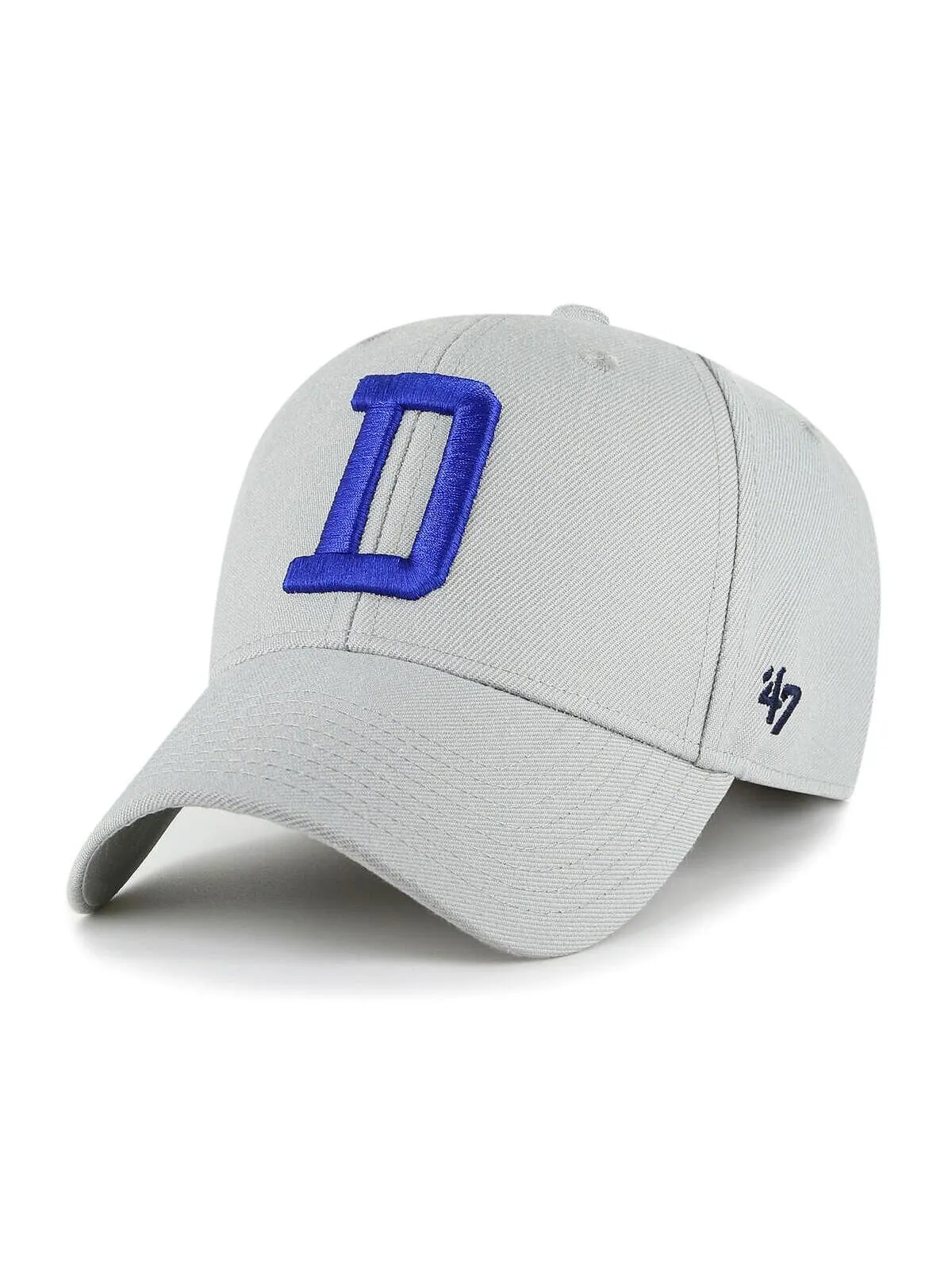 Мужская серая регулируемая кепка Dallas Cowboys \"D\" MVP '47 Brand — изображение 1 из 2, серый