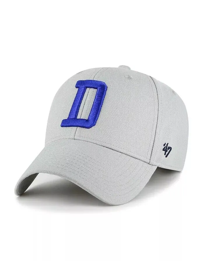 Мужская серая регулируемая кепка Dallas Cowboys "D" MVP '47 Brand — изображение 1 из 2