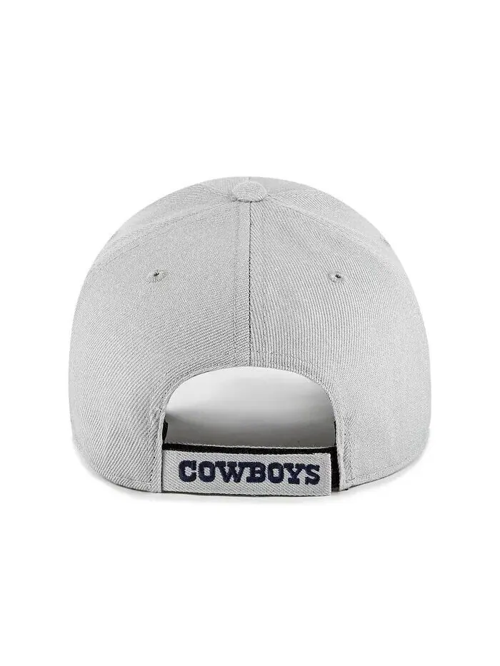 Мужская серая регулируемая кепка Dallas Cowboys "D" MVP '47 Brand — изображение 2 из 2