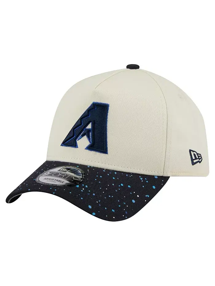 Мужская кремовая кепка Arizona Diamondbacks Speckle A-Frame 9FORTY Adjustable New Era — изображение 1 из 5