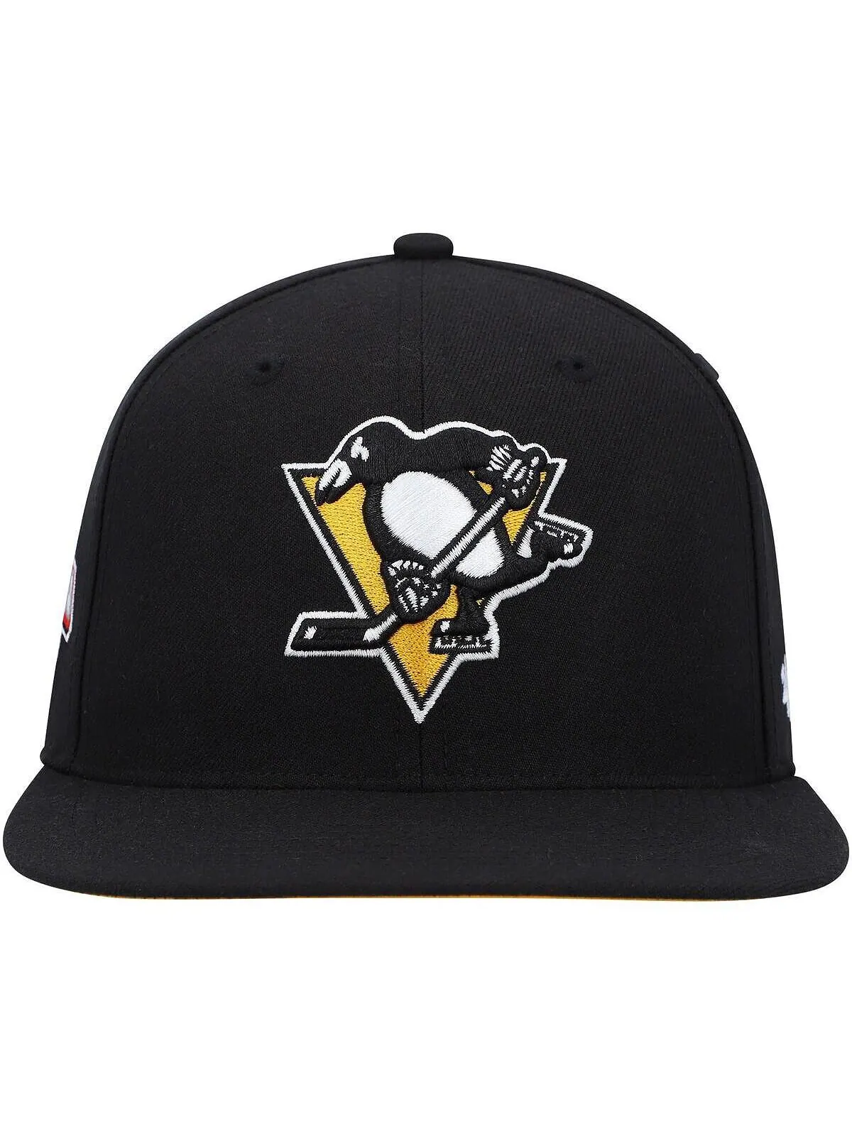 Мужская черная кепка Pittsburgh Penguins Sure Shot Captain Snapback '47 Brand — изображение 2 из 4, черный