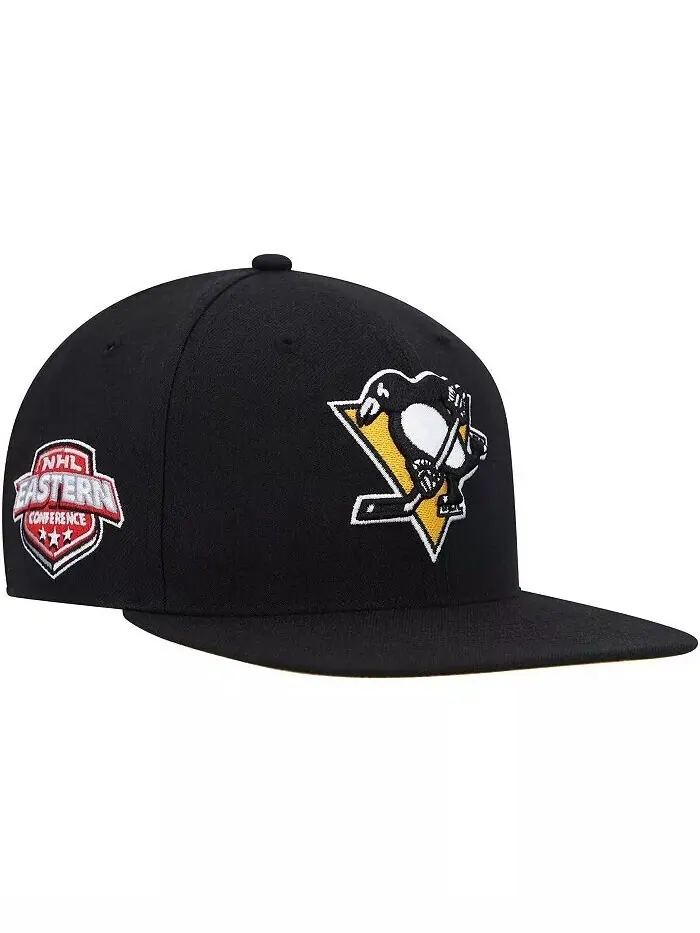 Черная мужская кепка Pittsburgh Penguins Sure Shot Captain Snapback '47 Brand — изображение 1 из 4