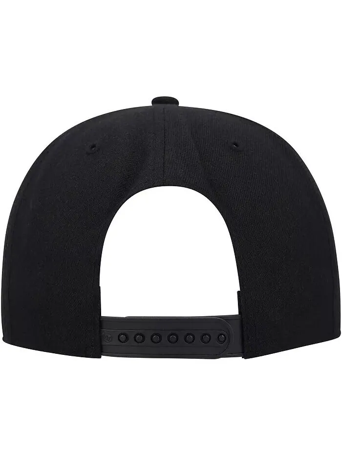Черная мужская кепка Pittsburgh Penguins Sure Shot Captain Snapback '47 Brand — изображение 3 из 4