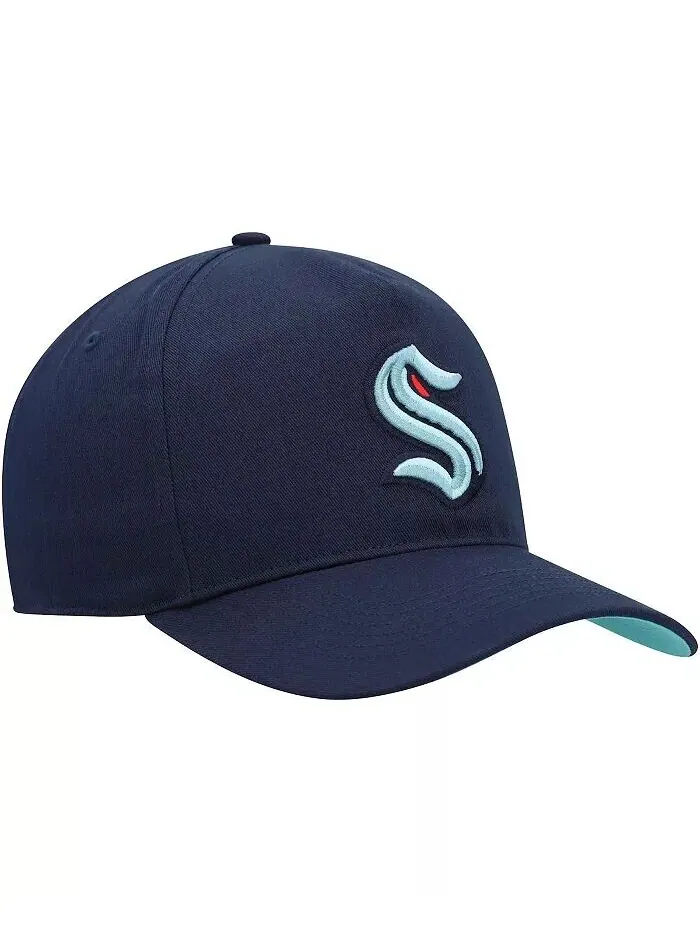 Мужская кепка-кнопка Hitch цвета Deep Sea Blue Seattle Kraken Primary Hitch '47 Brand — изображение 3 из 4