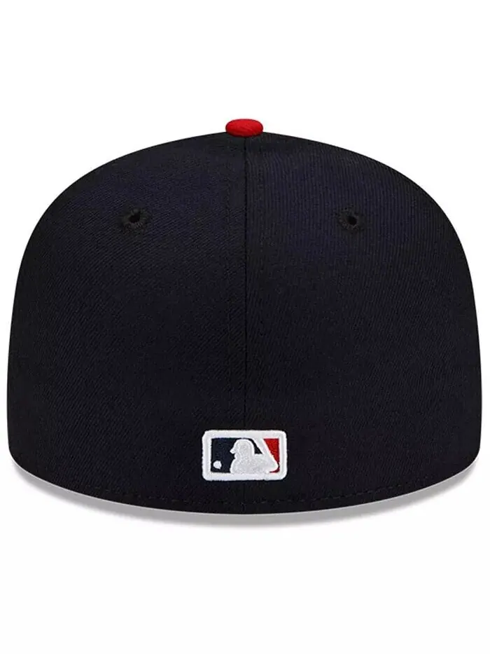 Мужская темно-синяя, красная приталенная шляпа Cleveland Guardians Authentic Collection On-Field — изображение 4 из 4