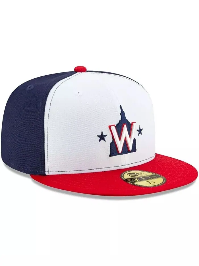 Мужская белая бейсболка Washington Nationals Alternate 2 2020 Authentic Collection On-Field 59FIFTY — изображение 3 из 4