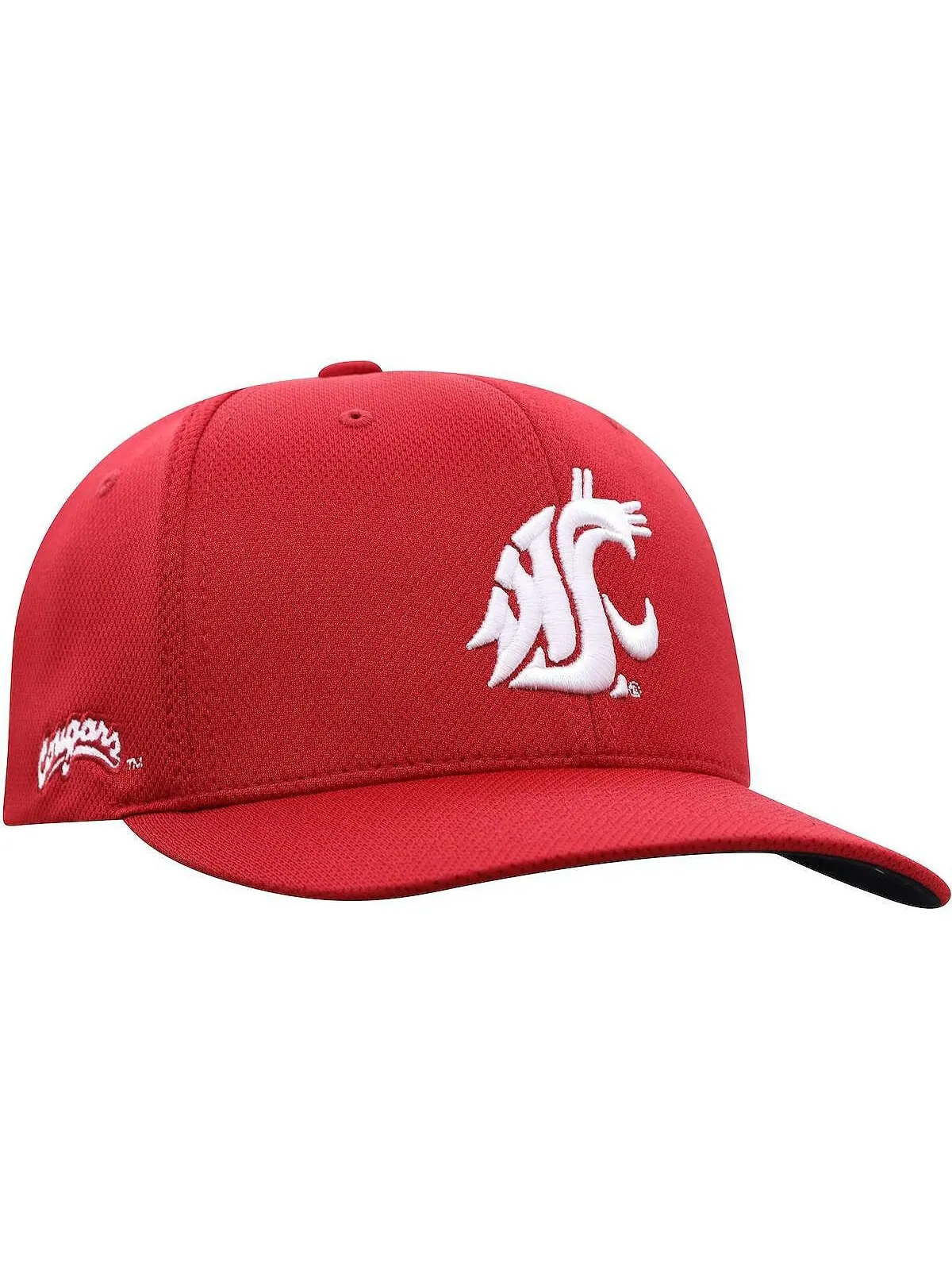 Мужская малиновая шляпа с логотипом Washington State Cougars Reflex Flex Top of the World — изображение 3 из 4, красный