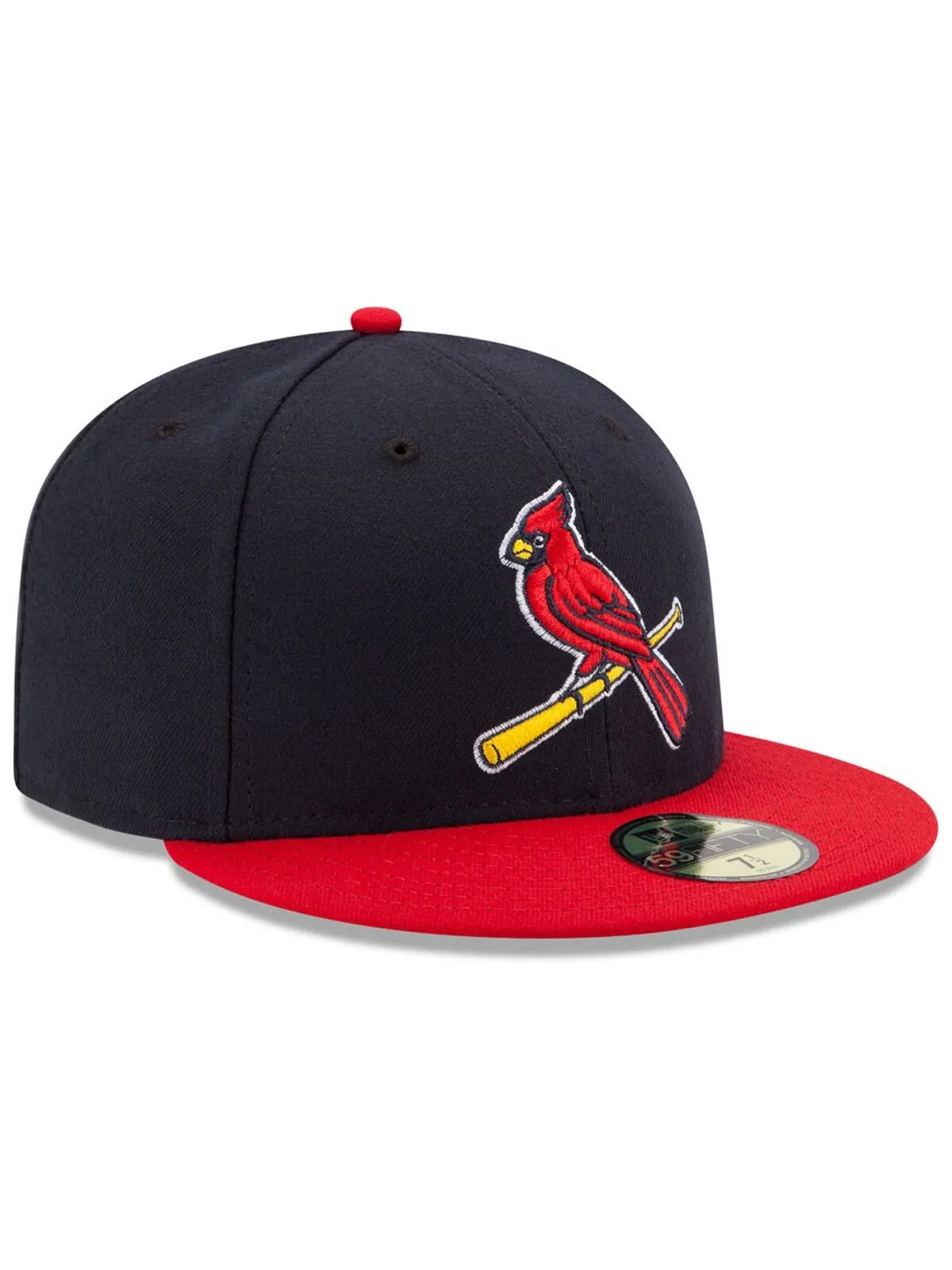 Кепка приталенного кроя St. Louis Cardinals Authentic Collection 59FIFTY New Era — изображение 3 из 4, темно-синий/красный