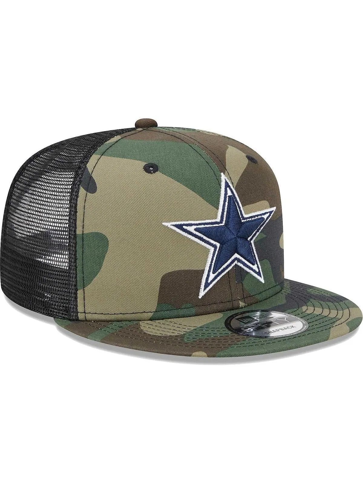 Мужская камуфляжная кепка Snapback Dallas Cowboys Main Trucker 9FIFTY New Era — изображение 3 из 4