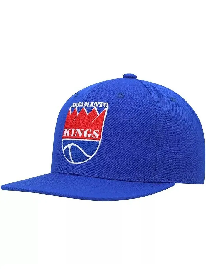 Мужская синяя приталенная шляпа Sacramento Kings Hardwood Classics MVP Team Ground 2.0 Mitchell & — изображение 1 из 2