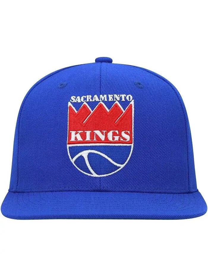 Мужская синяя приталенная шляпа Sacramento Kings Hardwood Classics MVP Team Ground 2.0 Mitchell & — изображение 2 из 2