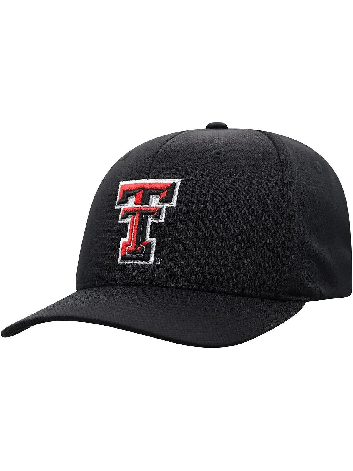 Мужская черная кепка с логотипом Texas Tech Red Raiders Reflex Top of the World — изображение 1 из 4, черный