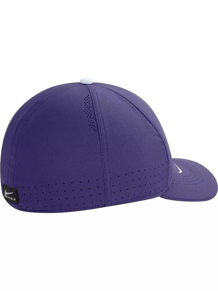 Мужская фиолетовая кепка Kansas State Wildcats Classic99 с логотипом Swoosh Performance Flex Nike — изображение 2 из 2