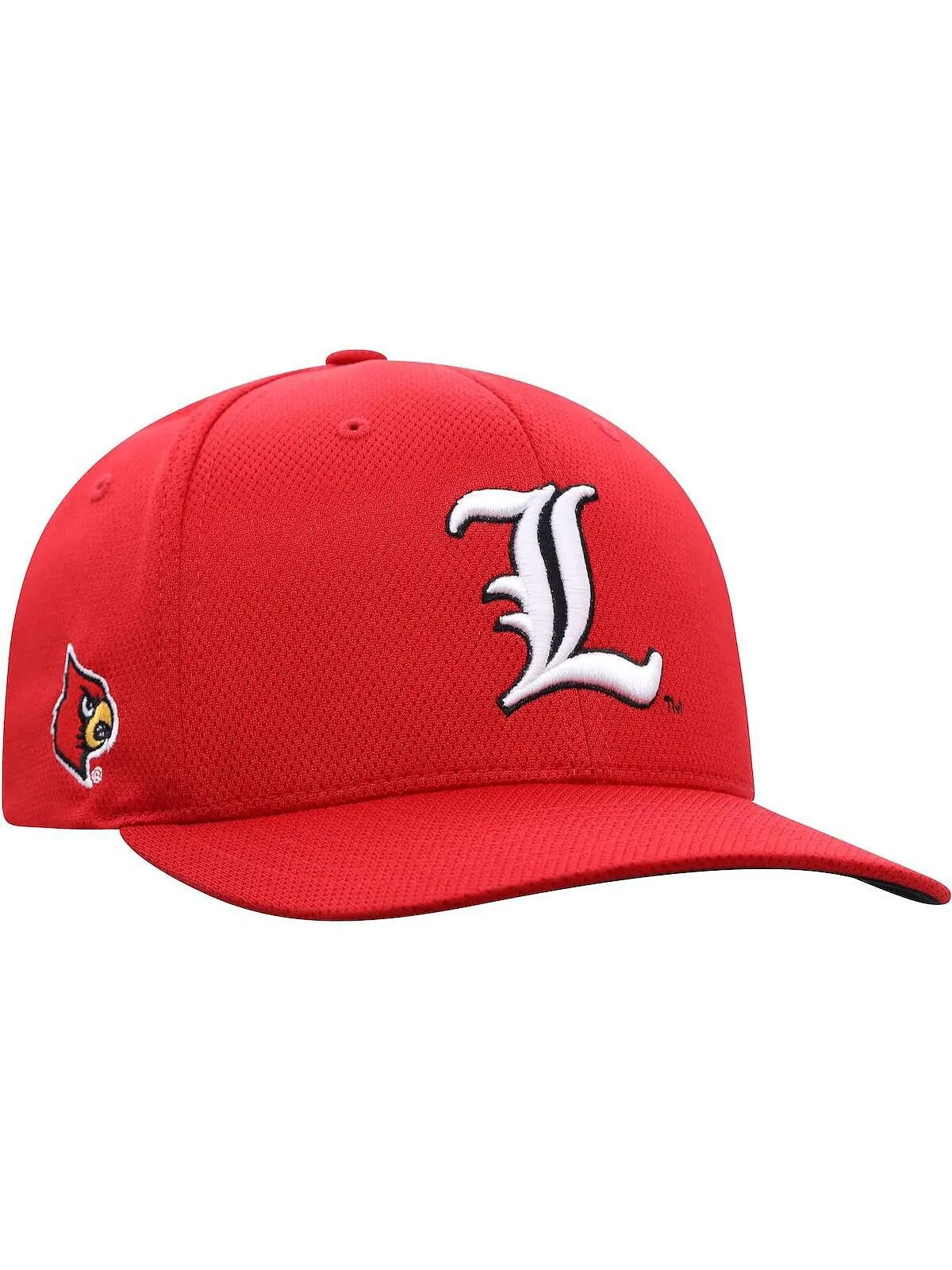 Мужская красная кепка с логотипом Louisville Cardinals Reflex Flex Top of the World — изображение 3 из 4, красный