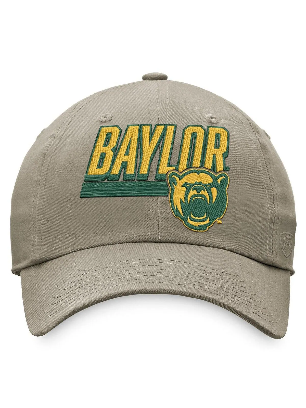 Мужская регулируемая шляпа цвета хаки Baylor Bears Slice Top of the World — изображение 2 из 2