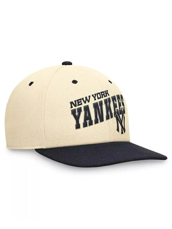 Мужская темно-синяя/белая двухцветная бейсболка New York Yankees Evergreen Snapback Nike — изображение 1 из 3