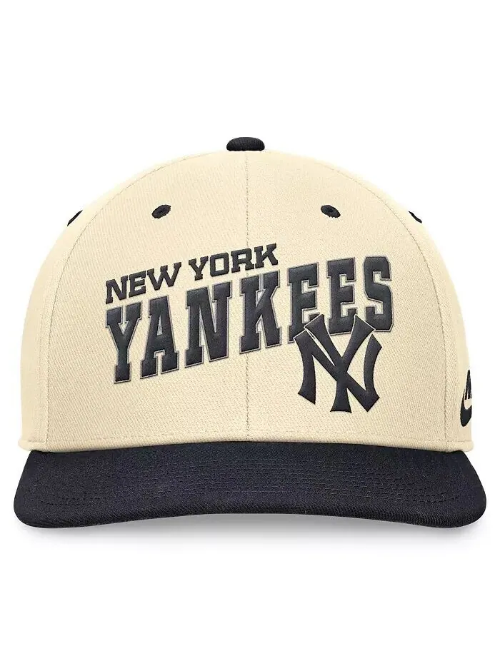 Мужская темно-синяя/белая двухцветная бейсболка New York Yankees Evergreen Snapback Nike — изображение 2 из 3