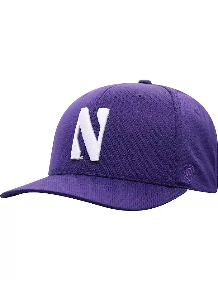 Мужская фиолетовая шляпа с логотипом Northwestern Wildcats Reflex Flex Top Of The World — изображение 1 из 4