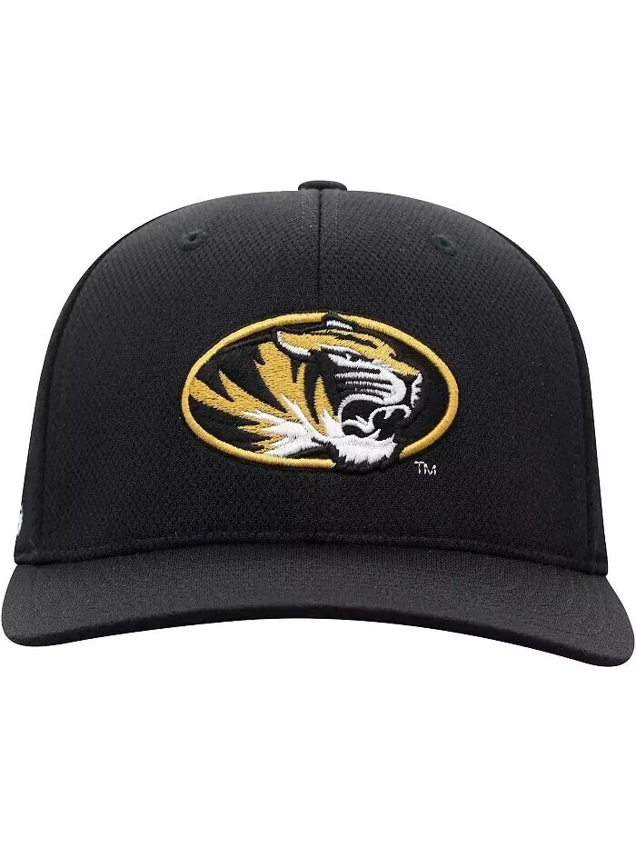 Черная мужская кепка с логотипом Missouri Tigers Reflex Top Of The World — изображение 2 из 4