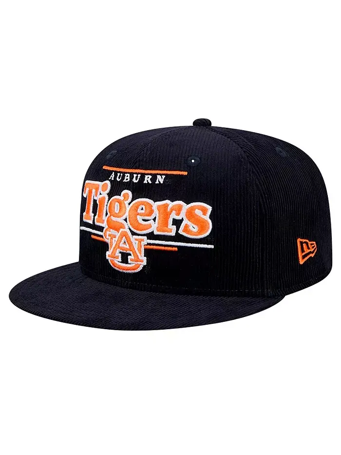 Мужская темно-синяя бейсболка Auburn Tigers Display 9FIFTY Snapback New Era — изображение 1 из 4