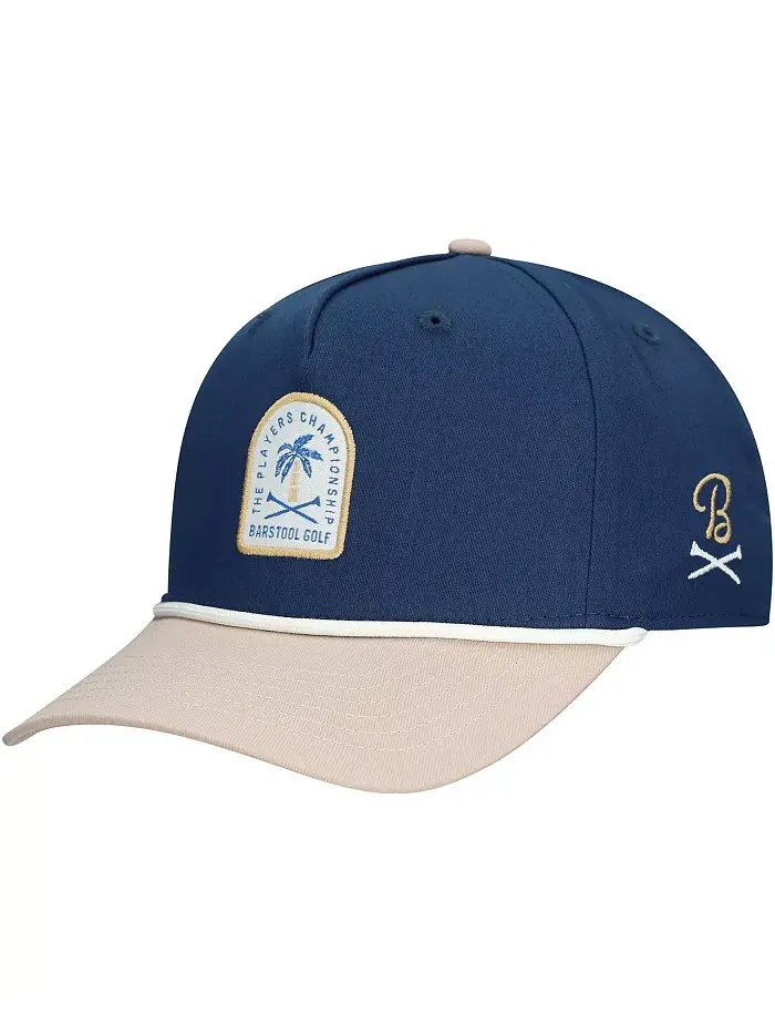 Мужская синяя THE PLAYERS тропическая кепка Snapback с веревочным патчем Small Barstool Golf