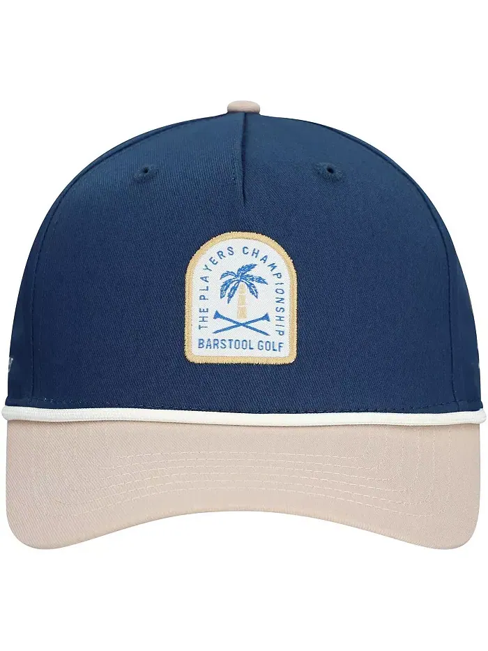 Мужская синяя THE PLAYERS тропическая кепка Snapback с веревочным патчем Small Barstool Golf — изображение 3 из 4