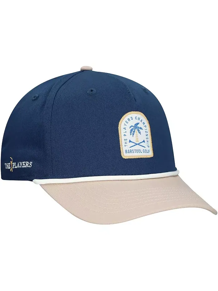Мужская синяя THE PLAYERS тропическая кепка Snapback с веревочным патчем Small Barstool Golf — изображение 4 из 4