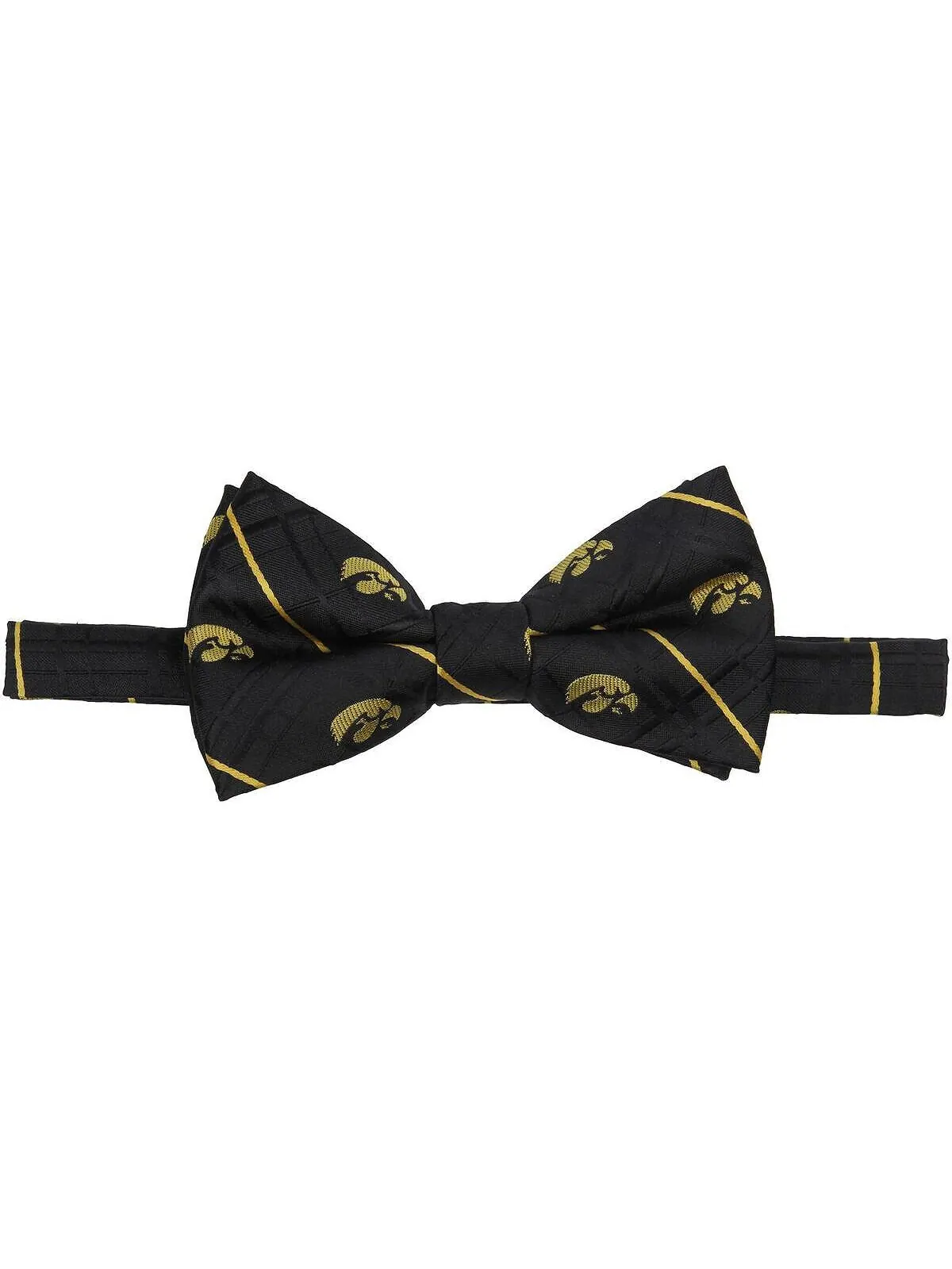 Мужской черный оксфордский галстук-бабочка Iowa Hawkeyes Eagles Wings — изображение 1 из 2