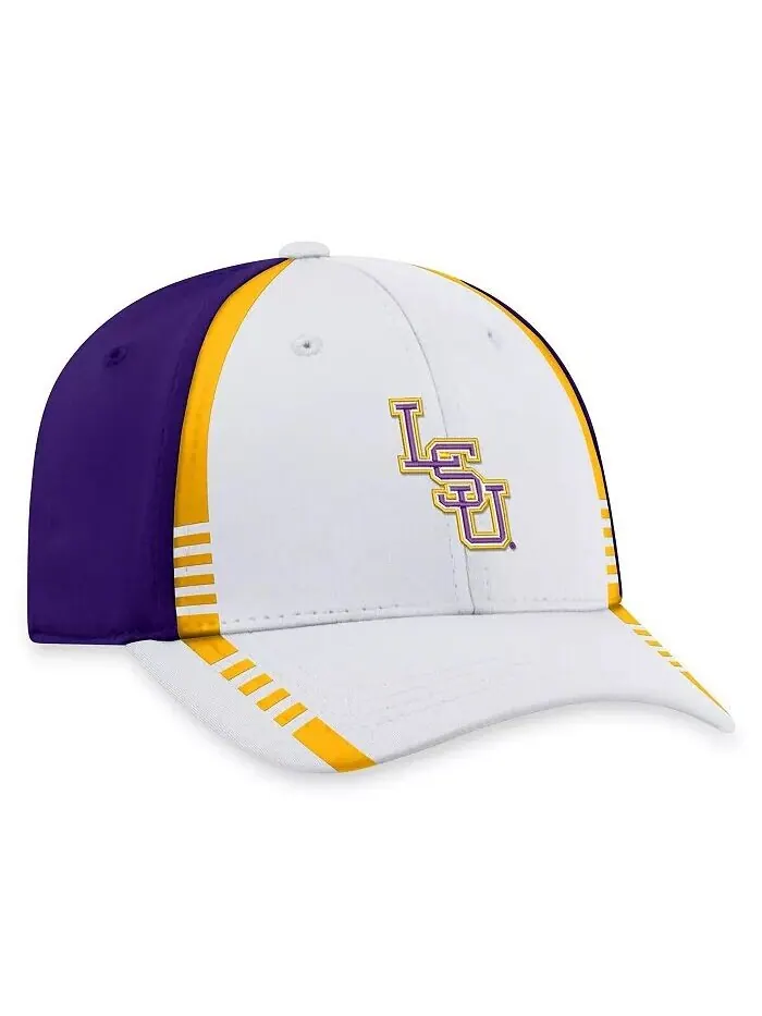 Мужская белая, фиолетовая бейсболка LSU Tigers Iconic Flex Top of the World — изображение 3 из 4