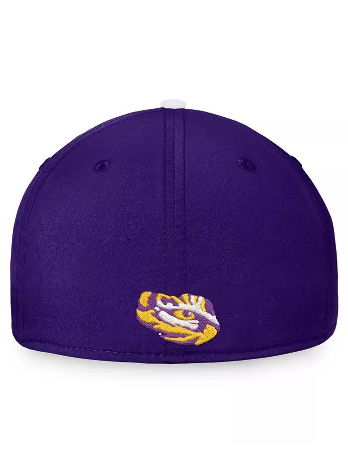 Мужская белая, фиолетовая бейсболка LSU Tigers Iconic Flex Top of the World — изображение 4 из 4