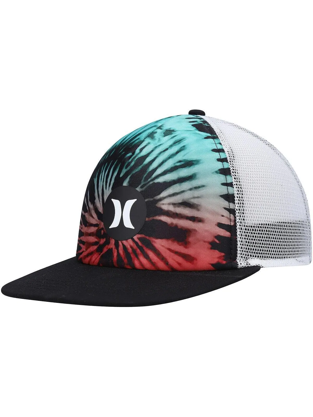 Мужская черно-белая кепка Balboa Trucker Snapback Hurley — изображение 1 из 4, черный белый