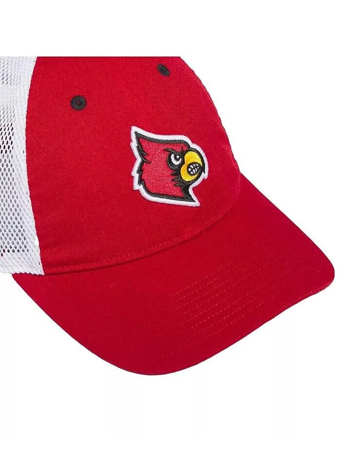 Мужская красная шляпа-талисман Louisville Cardinals Slouch Trucker Adjustable Hat adidas — изображение 3 из 3