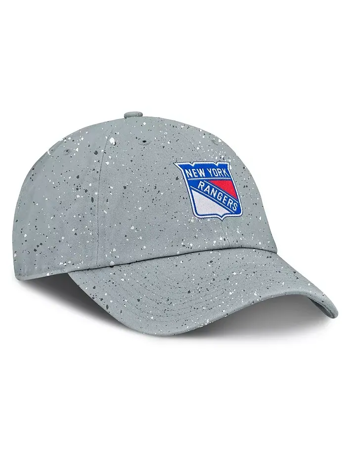 Женская серая регулируемая шапка New York Rangers Heritage Snow Day Speckle Fanatics — изображение 3 из 4