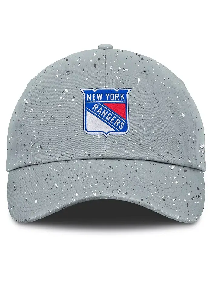 Женская серая регулируемая шапка New York Rangers Heritage Snow Day Speckle Fanatics — изображение 4 из 4