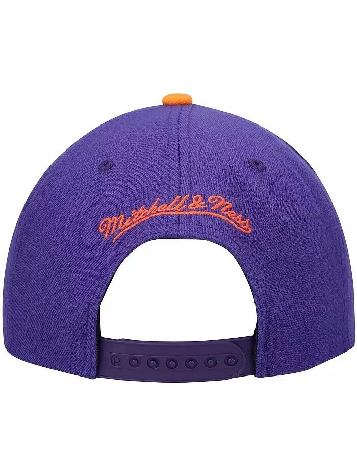Мужская двухцветная бейсболка Snapback 2.0 фиолетового и оранжевого цветов Phoenix Suns Hardwood — изображение 4 из 4