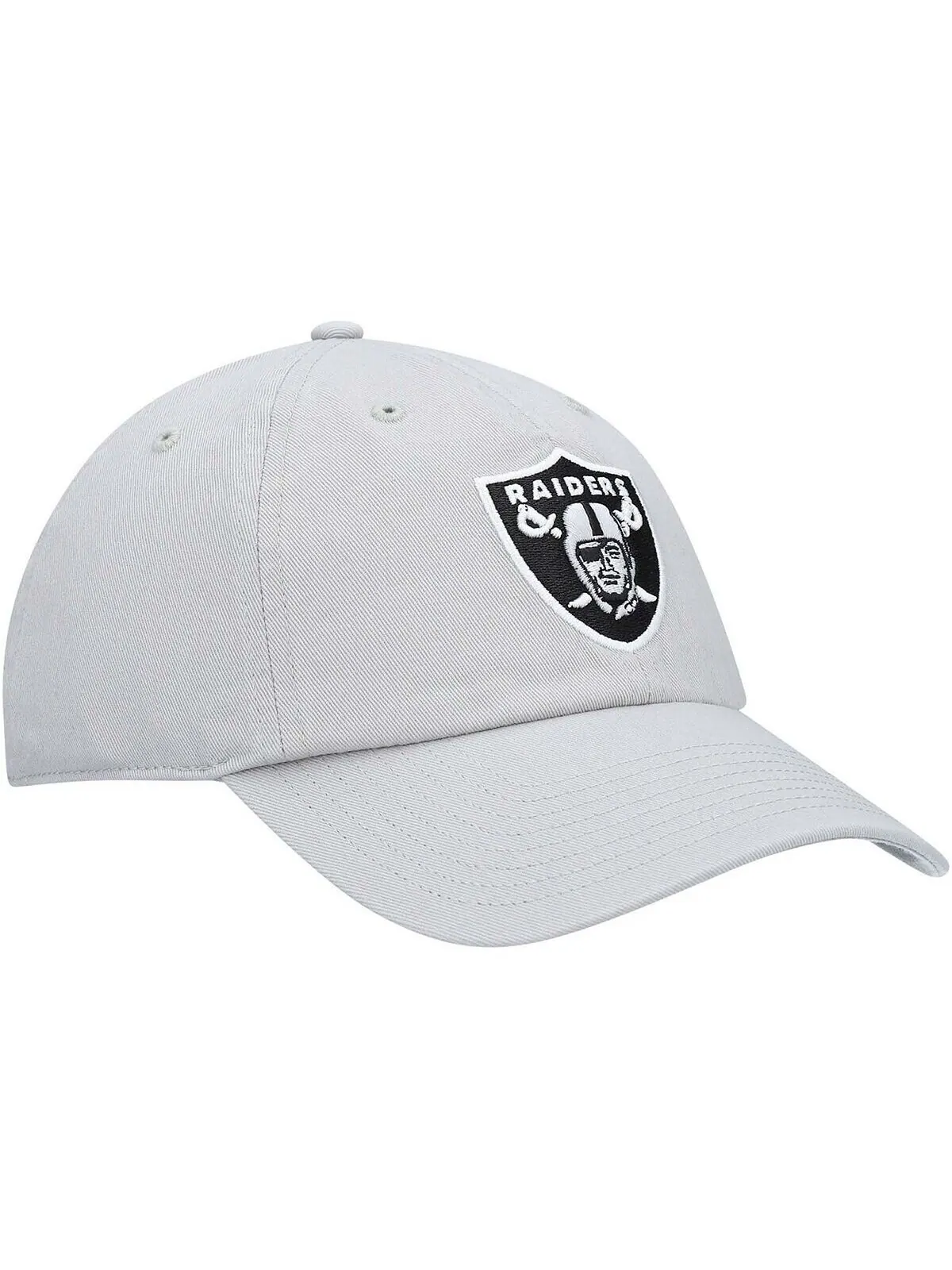 Мужская серая регулируемая кепка Las Vegas Raiders Secondary Clean Up '47 Brand — изображение 3 из 4, серый